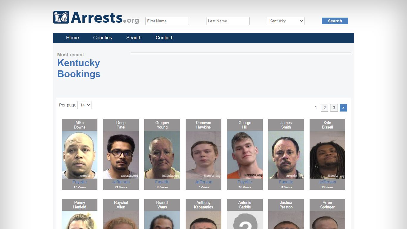 Kentucky Arrests and Inmate Search